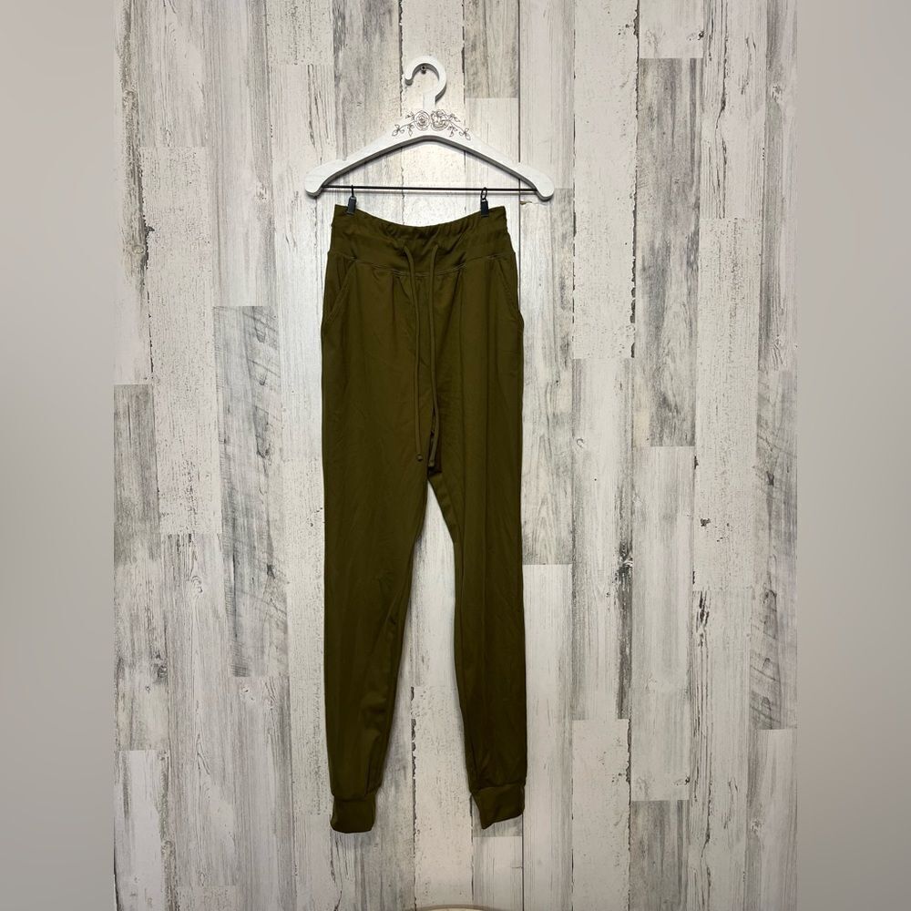 Green sweatpants